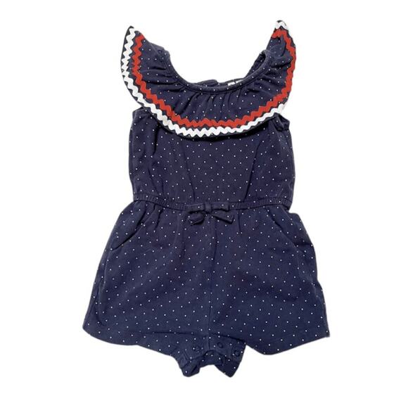 Janie And Jack Ruffle Romper Size 12-18m - Picture 1 of 4